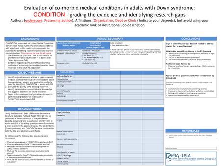 1.Identify original research articles in peer-reviewed medical journals that focus on key questions about the prevalence, severity and evaluation methods.