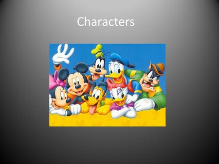 Characters. A character is a person (or a nonhuman that acts like a person) in a story. The main character is the person that the story is mainly about.