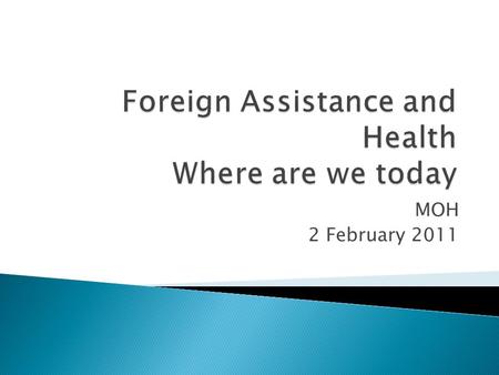 MOH 2 February 2011. Identify needs Prioritize needs Finalize list of endorsed needs Submit needs to MOPAD Consult with donor Negotiation (intra- and.