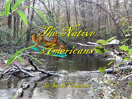 The Native Americans In South Carolina. How did they get here? During the ice age, lots of the world’s water became frozen at the north and south pole.