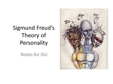 Sigmund Freud’s Theory of Personality Notes for ISU.