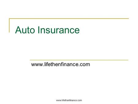 Auto Insurance