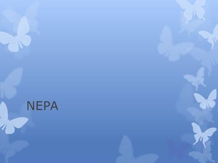 NEPA. What do they mean?  NEPA  EIS  EA  FONSI  CATEX  CEQ.