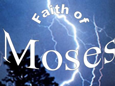 Moses and the people were in the desert, but what was he going to do with them? They had to be fed, and feeding 2 or 3 million people requires a lot of.