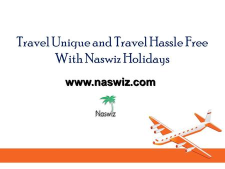 Travel Unique and Travel Hassle Free With Naswiz Holidays