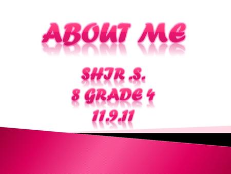 Hi, my name is Shir..And as my name, I really love to sing I love music and I can’t pass a day without hearing the songs I like. I have some songs that.