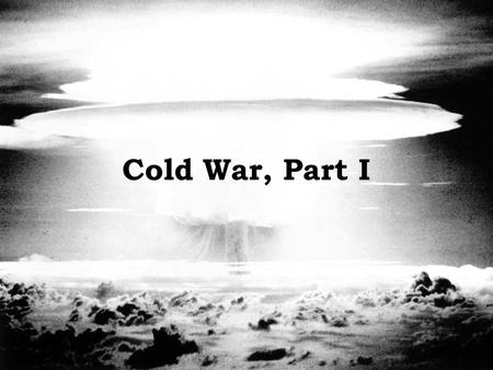 Cold War, Part I. Completely Useless Information The Eisenhower interstate system requires that one-mile in every five must be straight. These straight.