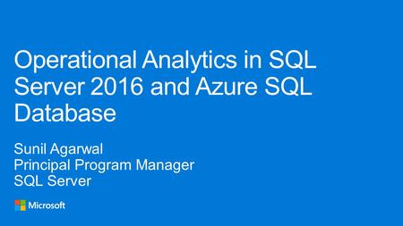 IIS Server ETL Key Issues  Complex Implementation  Requires two Servers (CapEx and OpEx)  Data Latency in Analytics  More businesses demand/require.