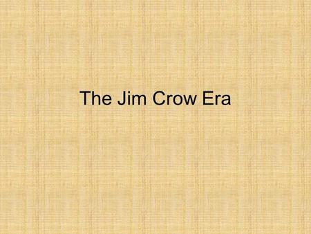 The Jim Crow Era. Following Reconstruction, the Southern states will seek to bypass the Civil War Amendments which guaranteed civil rights, and voting.