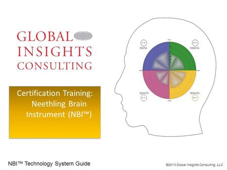 Certification Training: Neethling Brain Instrument (NBI™) ©2013 Global Insights Consulting, LLC NBI™ Technology System Guide.