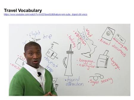 Travel Vocabulary https://www.youtube.com/watch?v=A-63Yawo0zI&feature=em-subs_digest-ctrl-vrecs.