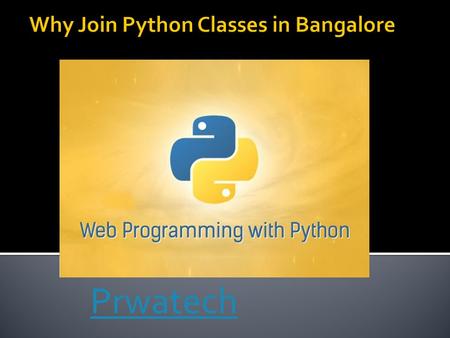 Why Join Python Classes in Bangalore