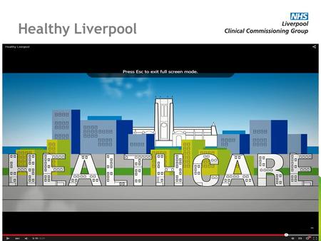 Healthy Liverpool. Five areas of transformation “Not just physical activity, other factors have to be considered, loneliness, deprivation, housing conditions,