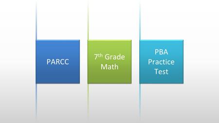 Edit the text with your own short phrases. The animation is already done for you; just copy and paste the slide into your existing presentation. PARCC.