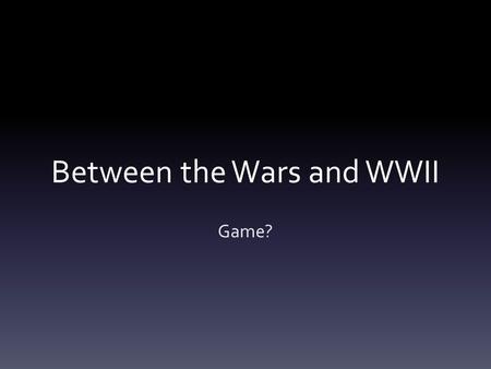 Between the Wars and WWII Game?. What musical style captured a sense of the new freedom of the postwar years, mainly developed by African Americans?