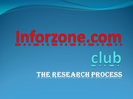 THE RESEARCH PROCESS. STEP 1: IDENTIFY THE PROBLEM The first step in the process is to identify a problem or develop a research question. The research.