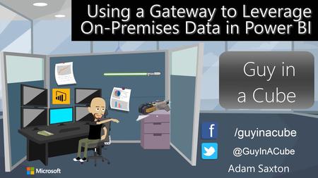 Adam Saxton. Sr. Content Developer working on Business Intelligence products 10 years supporting SQL Connectivity and BI Products Avid blogger and YouTuber.