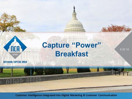 Capture “Power” Breakfast Customer Intelligence Integrated Into Digital Marketing & Customer Communication.