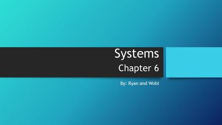 Systems Chapter 6 By: Ryan and Wobi. Allergic Reactions Occurs when the body’s immune system reacts to a harmless allergen (pollen, food, or animal dander)