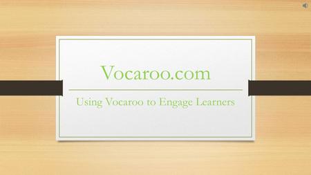 Vocaroo.com Using Vocaroo to Engage Learners. What is Vocaroo?