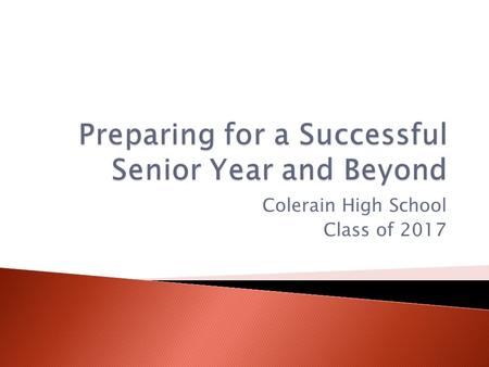 Colerain High School Class of  English 4 credits  Social Studies 4 credits  Math4 credits  Science 3 credits  Physical Education ¼ credit 