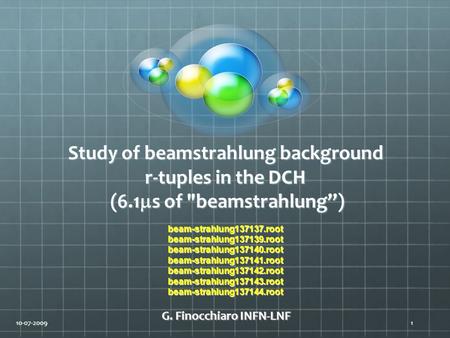 Study of beamstrahlung background r-tuples in the DCH (6.1  s of beamstrahlung”) beam-strahlung root beam-strahlung root beam-strahlung root.