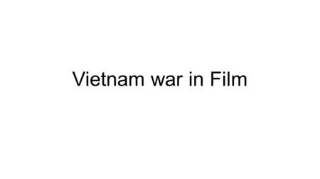 Vietnam war in Film. Platoon Platoon, 1986 Best Picture at the Academy Awards Showed the true side of the soldiers and fighting of the war.