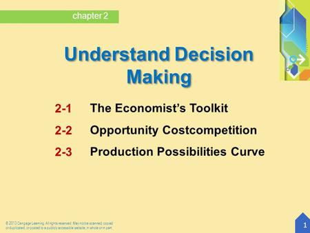 © 2013 Cengage Learning. All rights reserved. May not be scanned, copied or duplicated, or posted to a publicly accessible website, in whole or in part.