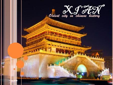 XI’AN Oldest city in chinese history The Xi’an City Wall 西安城墙.