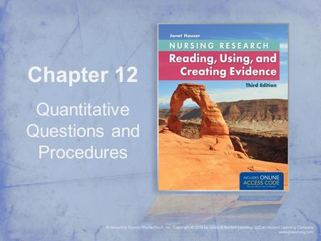 Chapter 12 Quantitative Questions and Procedures.