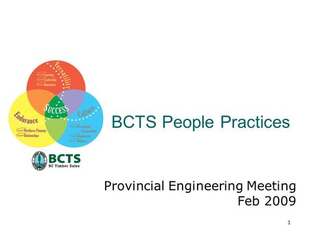 1 BCTS People Practices Provincial Engineering Meeting Feb 2009.