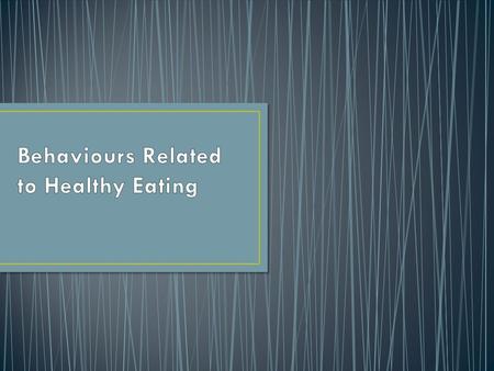 Adequate consumption of fruit and vegetables is a health behaviour that protects against a range of illnesses prevalent among Australians. For example.