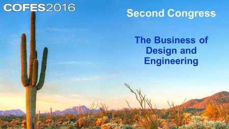 Second Congress The Business of Design and Engineering.