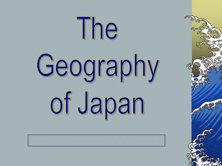 Nippon -- “Land of the Rising Sun” Japan and the United States.