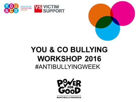 YOU & CO BULLYING WORKSHOP 2016 #ANTIBULLYINGWEEK.