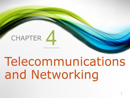 CHAPTER 4 Telecommunications and Networking 1. 1.What Is a Computer Network? 2.Network Fundamentals 3.The Internet and the World Wide Web 4.Network Applications.