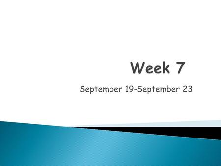 September 19-September 23. Homework- King Henry Foldable 9/23 Metric conversion/microscope quiz 9/23 Chapter 1 Study Guide due 9/29/15 Chapter 1 test.