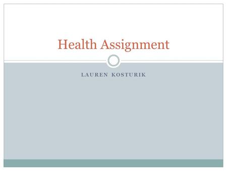 LAUREN KOSTURIK Health Assignment. Case Study #2 (Tobacco) I- The problem in this situation is that I have pressure put on me to smoke with my best friend.