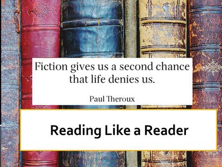  What’s going on here?  There’s no way to know for sure what goes on in a reader’s head. And every reader probably reads a little differently. This.