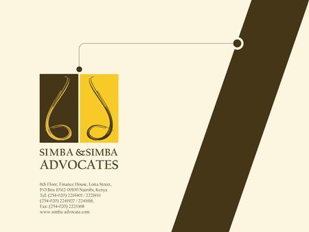 SIMBA & SIMBA ADVOCATES2 PETITION NO. 170 OF 2016 ARBS Vs. THE AG & OTHERS. A PRESENTATION TO ARBS ON 14 th JULY, 2016.