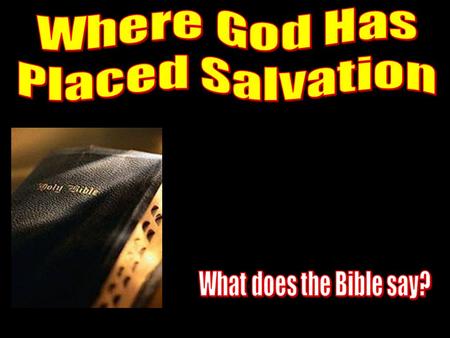 Salvation is a most interesting subject. Hebrews 2: So we must listen very carefully to the truth we have heard, or we may drift away from it.