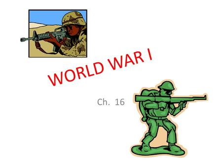 WORLD WAR I Ch :1 Road to WWI Objectives: Identify countries involved in the Triple alliance and Triple Entente Explain how militarism and the.