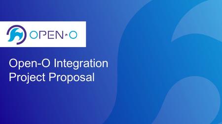 Open-O Integration Project Proposal. Overview Project Name: Integration Repository Name: integration Description: Responsible for the integration framework.