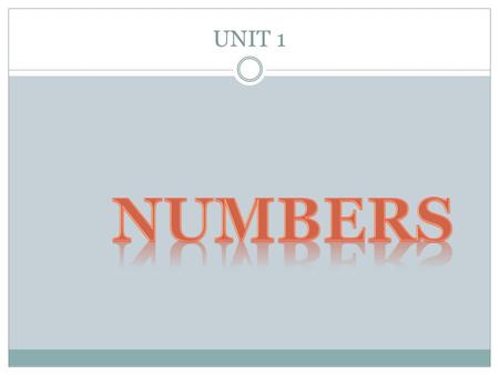 UNIT 1. -PLACE VALUE (PAGE 46-54) --MULTIPLES (PAGE 55-58) -PRIME AND COMPOSITE (PAGE 59-62) -FACTORS (PAGE 63-66) -ORDER OF OPERATIONS (PAGE 70-73) Numbers.