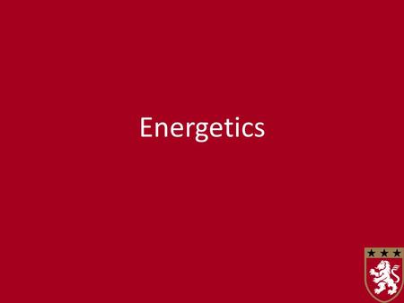 Energetics. Enthalpy Change ∆H Chemical energy is a special form of potential energy that lies within chemical bonds. Chemical bonds are the forces of.