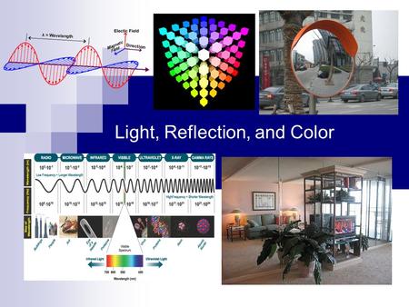 Light, Reflection, and Color. What is Light? How do we see?