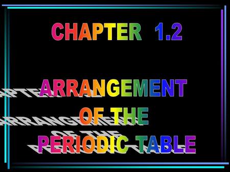 ARRANGEMENT OF THE PERIODIC TABLE Elements can be classified by their atomic structure. Elements with similar arrangements of electrons have similar.