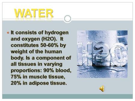 WATER WATER It is the most prevalent chemical compound that is essential to all known forms of life on our planet. It represents the key parameter that.