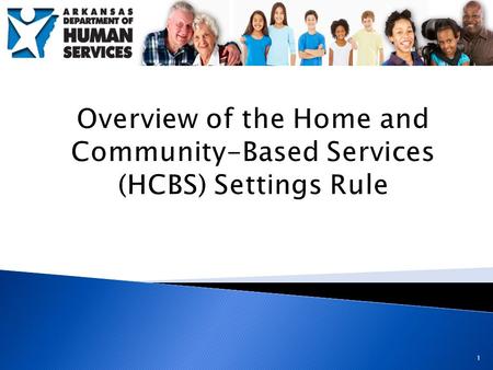 1.  Overview of the HCBS Settings Final Rule  Implementation Requirements for States  Arkansas’s Transition Process 2.