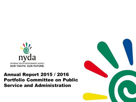 Annual Report 2015 / 2016 Portfolio Committee on Public Service and Administration.